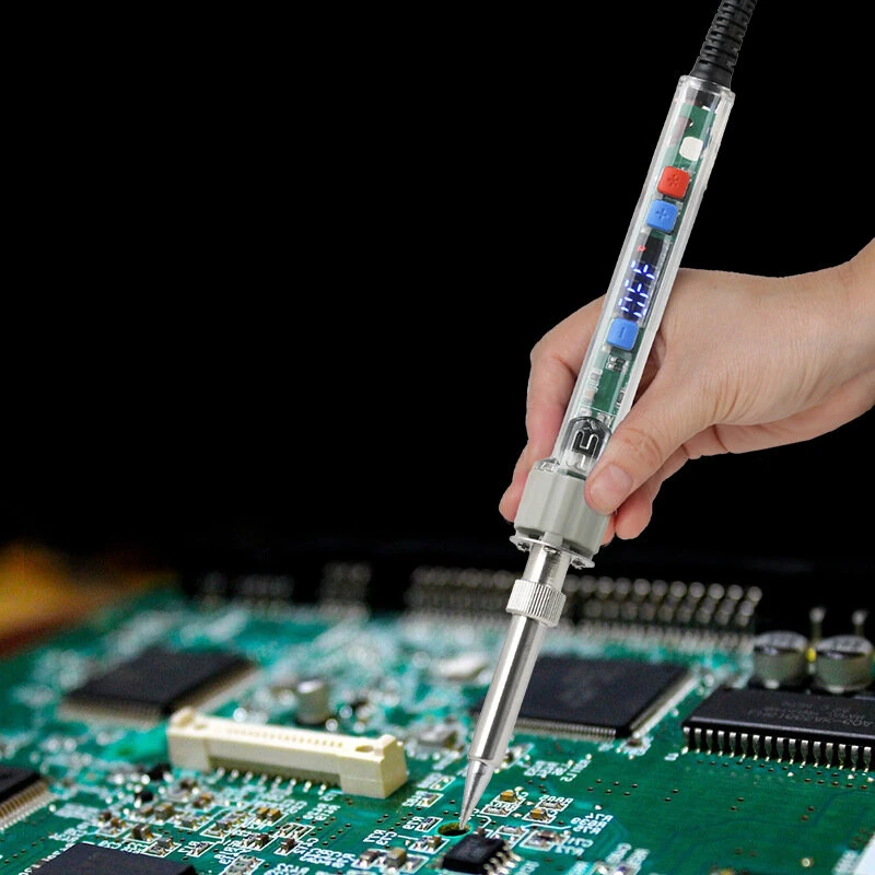 GT909 Adjustable Temperature Soldering Iron 200W Internal Heating Ceramic Core Constant Temperature Control Electric Soldering Iron — view 3