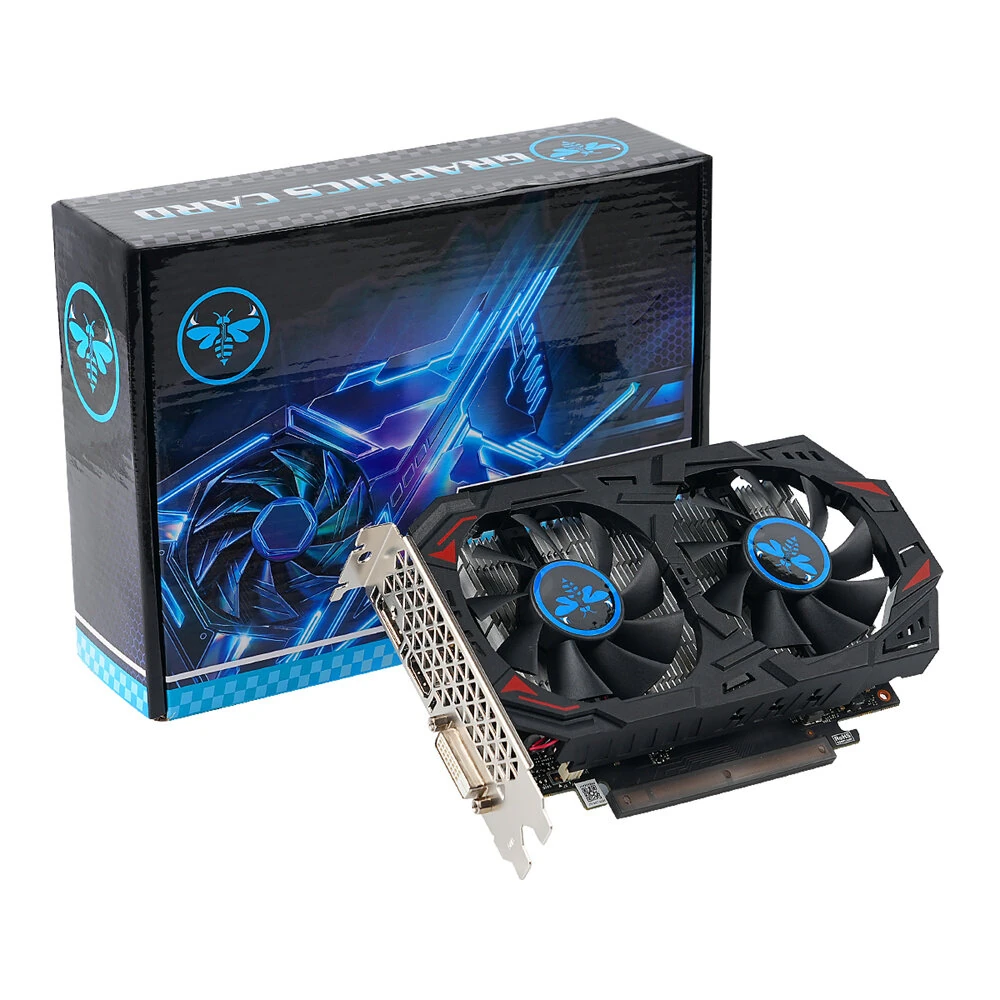 GTX1050TI 4GB GDDR5 Computer Graphics Card 128-Bit Dual Fan HDMI/DP DVI PCI-E 3.0 1080p Gaming GPU — image 1