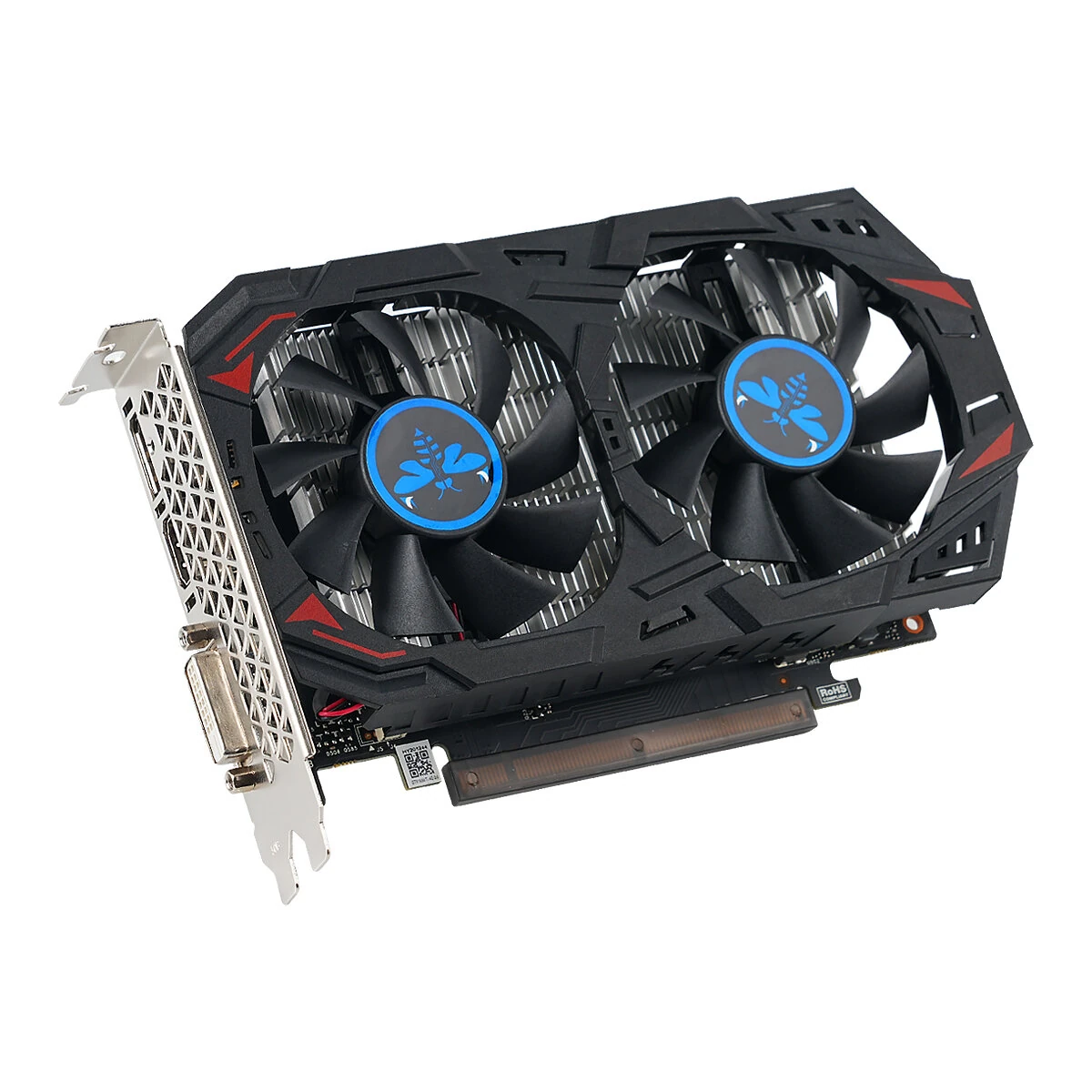 GTX1050TI 4GB GDDR5 Computer Graphics Card 128-Bit Dual Fan HDMI/DP DVI PCI-E 3.0 1080p Gaming GPU — view 2