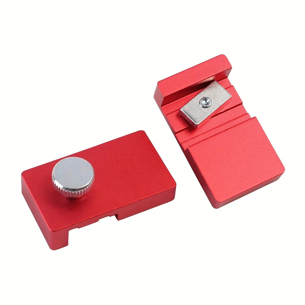 Guide Rail Adjustable Lockable Stop Compatible with Track Saws Jigsaws Miter Saws Planers Precision Cutting Tool — view 6