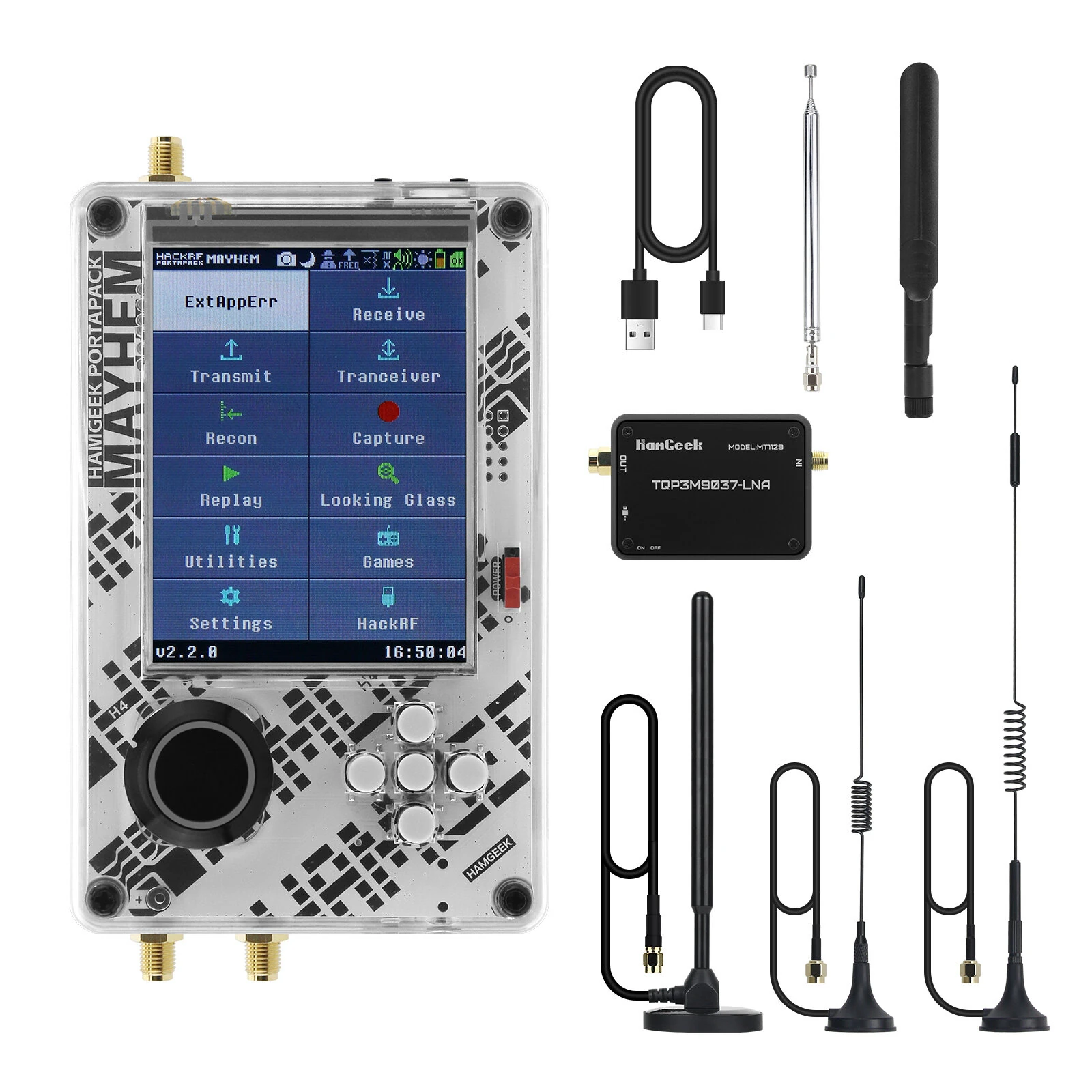 HackRF One R9C Software Defined Radio 1 MHz to 6 GHz 20MSPS USB Type-C SMA Port Open Source Programmable SDR Compatible LNA