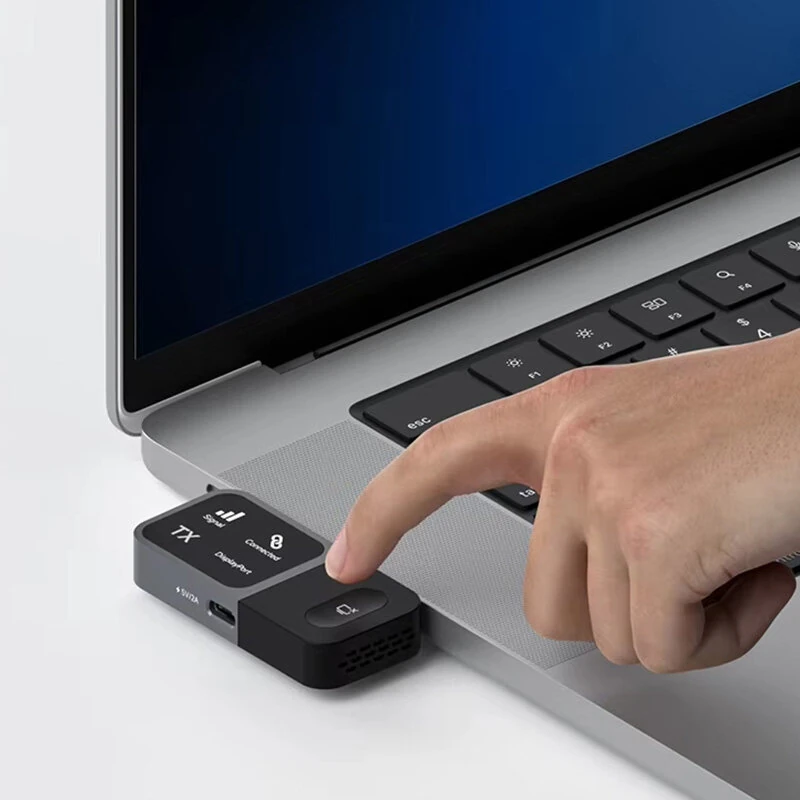 Hagibis GA10 Wireless USB-C Transmitter and Receiver Kit HD Video Extender Mirroring Dongle for Phone Tablet Laptop Monitor for Samsung — view 6