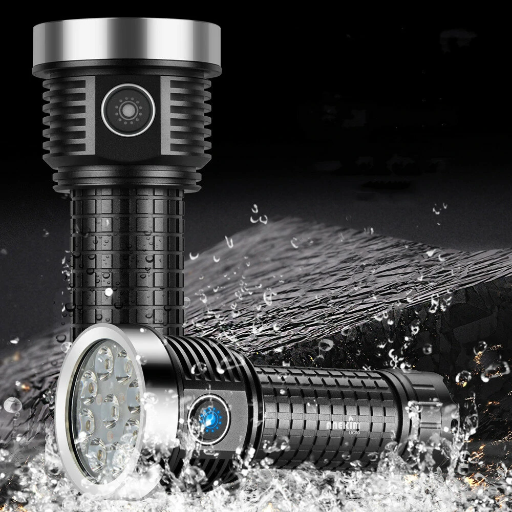 HAIKELITE H9 9*LH351D LED Strong Light Flashlight High Powered 26800 Battery Portable Torch Type-C Rechargeable LED Lamp Outdoor Hiking Camping Hunting Search Light — view 9