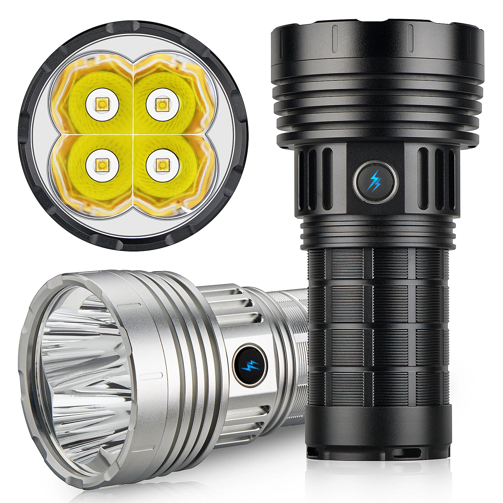HAIKELITE HG50 4*G50 LED High Powered 21700 Flashlight Type-C Rechargeable Powerful Portable LED Torch for Outdoor Hiking Camping Hunting Fishing — HAIKELITE