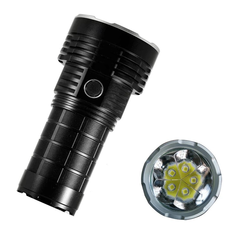 HAIKELITE HK05 5*SFN60 30000LM 1000M Long Range Powerful LED Flashlight with 3*21700 Battery Type-C USB Rechargeable High Power Output Strong LED Torch — view 2