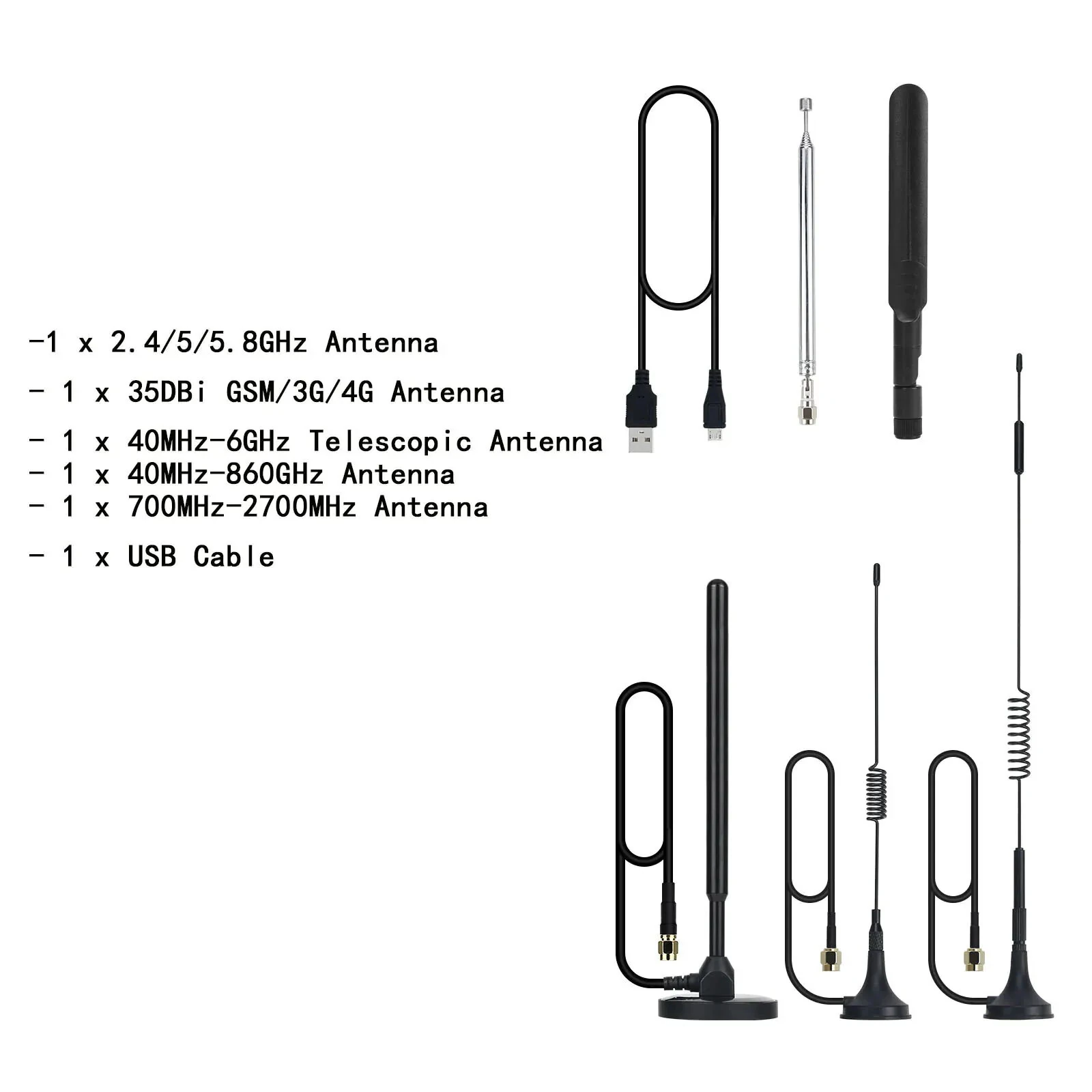 HamGeek R10 SDR Radio PortaPack H2M Preloaded MayhemFirmware Wide Frequency Range 3.2 Inch Screen Multi Antenna Set Advanced PCB Design Audio Output — view 5