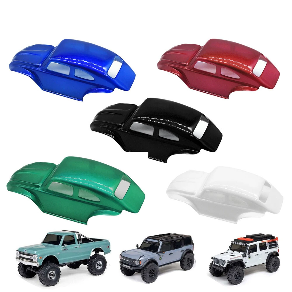 Hand Paint for Beetle Solid RC Car Parts Color Body Shell for Jeep/Bronco Axial SCX30 1/30 Micro Off-Road Truck Vehicles Models Replacement Spare Accessories — view 11