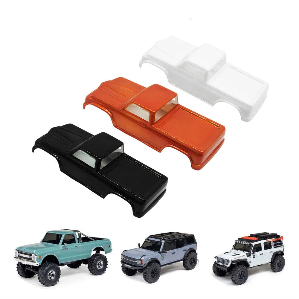 Hand Paint Truck Solid RC Car Parts Color Body Shell for Jeep/Bronco Axial SCX30 1/30 Micro Off-Road Vehicles Models Replacement Spare Accessories — view 11