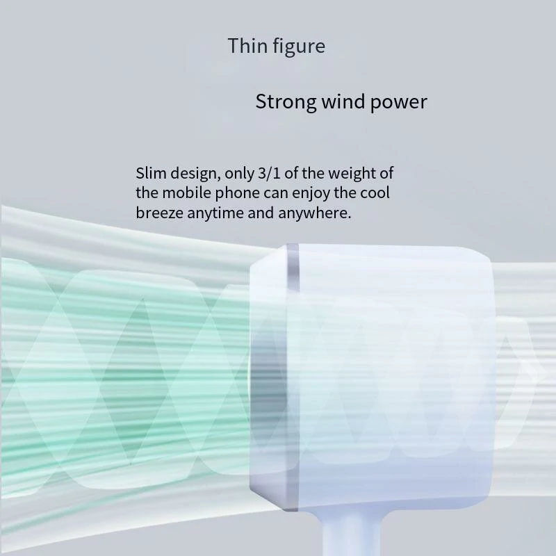 Handheld Fan Usb Rechargeable Silent Cooling Power Bank Mini Play Plug Fans Summer Wireless Outdoors for Travel — view 4