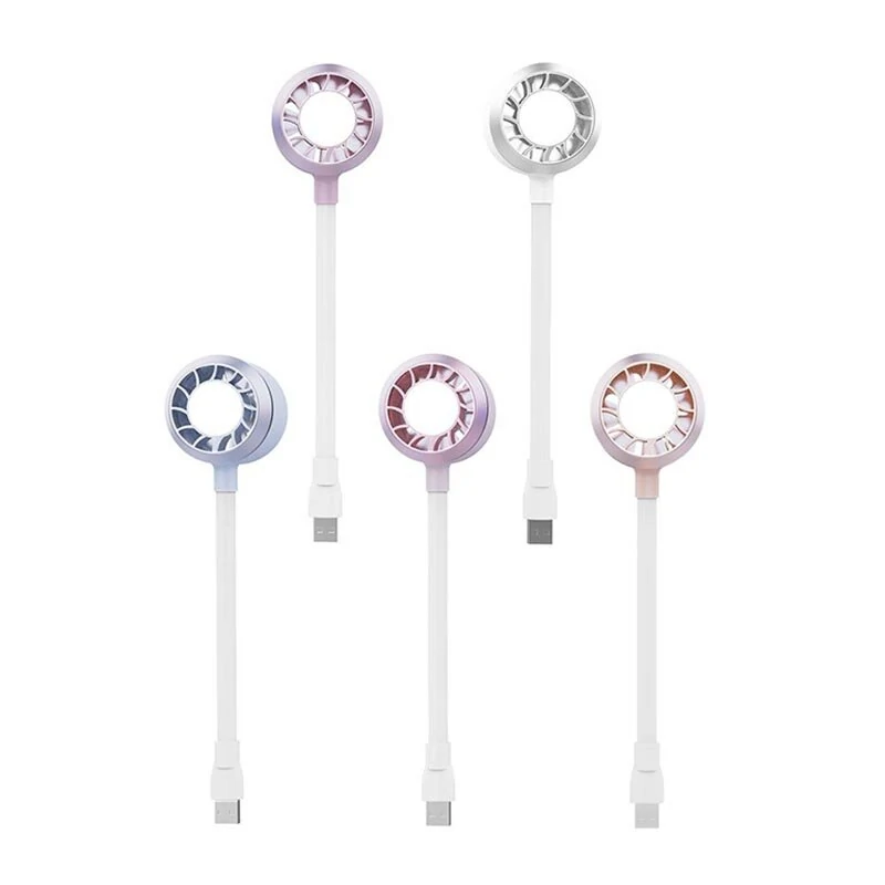 Handheld Fan Usb Rechargeable Silent Cooling Power Bank Mini Play Plug Fans Summer Wireless Outdoors for Travel — view 6