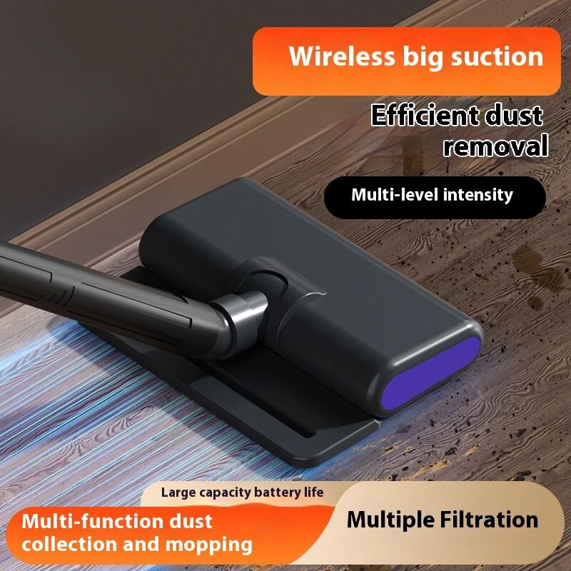 Handheld Small Cordless Vacuum Cleaner 120W 650ml Dust Cup 15kPA Suction LED Display Portable Vacuum 2000mAh Pet Cat Hair Mopping Machine — view 5