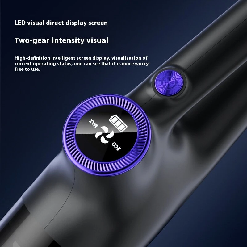 Handheld Small Cordless Vacuum Cleaner 120W 650ml Dust Cup 15kPA Suction LED Display Portable Vacuum 2000mAh Pet Cat Hair Mopping Machine — view 7