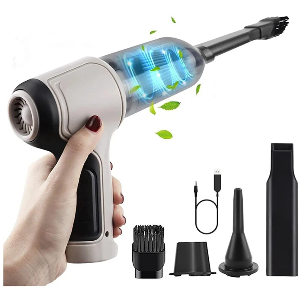 Handheld Vacuum Cleaner 120W 9000Pa Suction 40mins Working Time Portable Car Vacuum Cleaner with Multiple Nozzles for Car Home Office Cleaning — Pricio