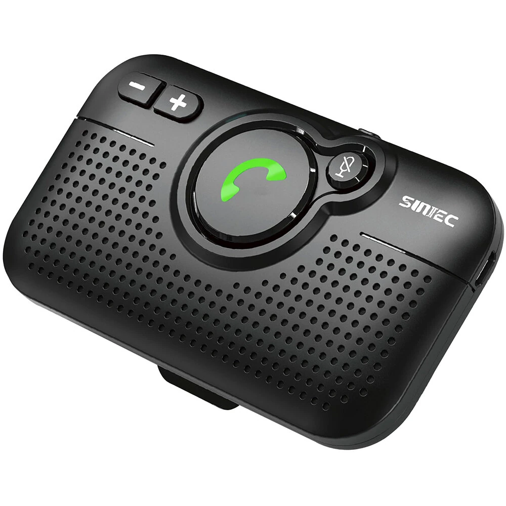 Handsfree Bluetooth Car Kit for Cell Phone, Wireless Bluetooth Speaker for Car, AUTO Power ON Support Siri Google Voice Assistant Hands Free Phone Speakerphone with Visor Clip — view 10