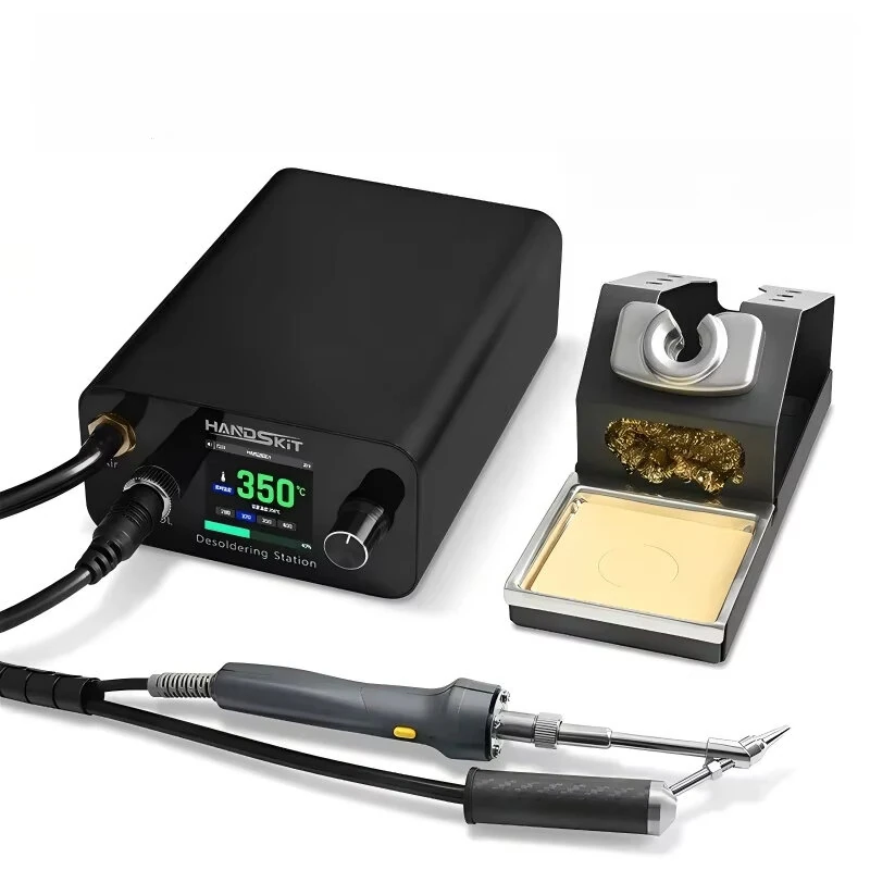 HandSkit EDP-14 Electric Desoldering Station 75W AC 100-240V DC 24V 100-450°C Auto Sleep All Aluminum Body Vacuum Pump Soldering Rework Tool