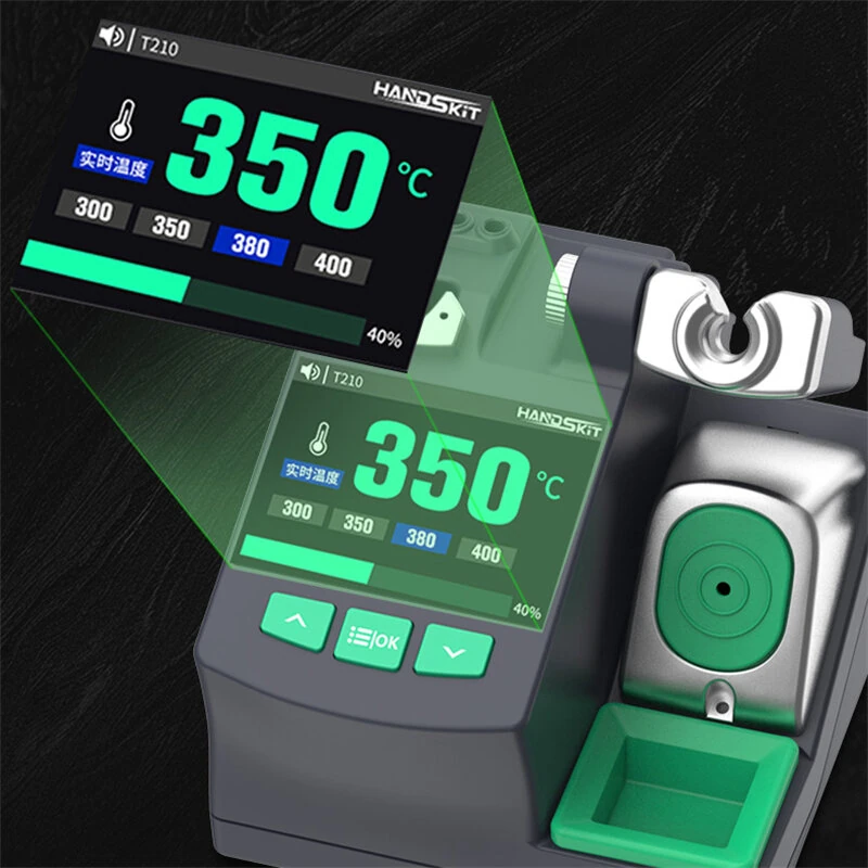 HANDSKIT S600 Intelligent AC Soldering Station 180W Peak Power Adjustable Temperature Rapid Heating LED Digital Display Precision Handle Multicompatible T210 T245 T115 Heating Core Energy Saving Sleep Mode — view 2