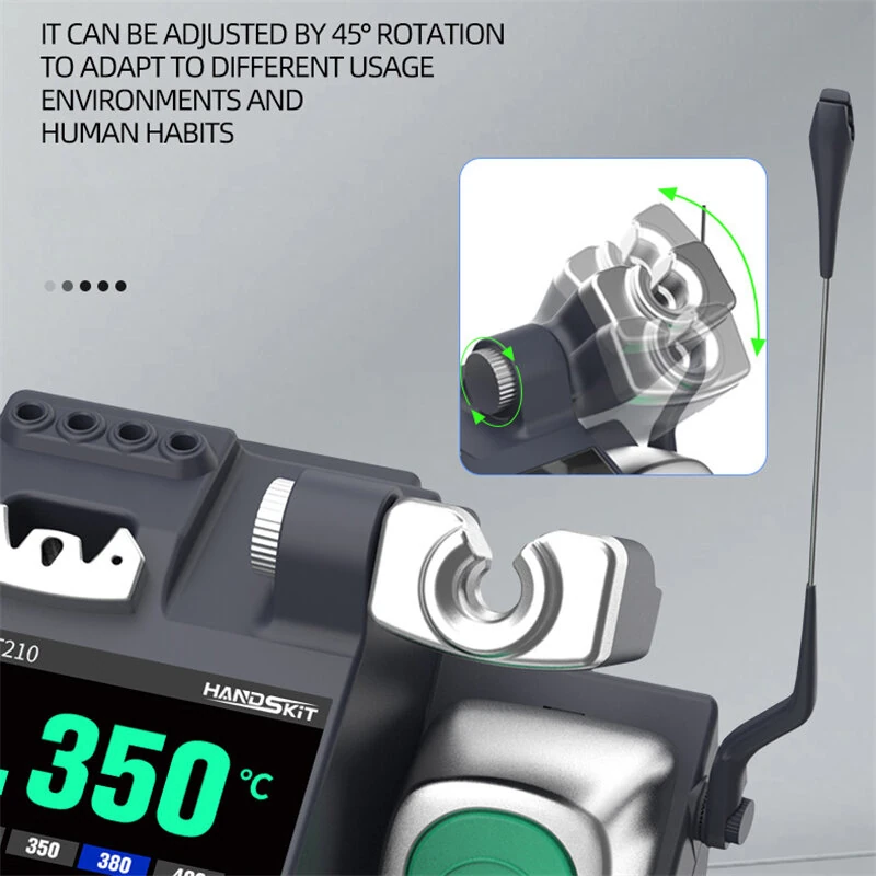 HANDSKIT S600 Intelligent AC Soldering Station 180W Peak Power Adjustable Temperature Rapid Heating LED Digital Display Precision Handle Multicompatible T210 T245 T115 Heating Core Energy Saving Sleep Mode — view 3