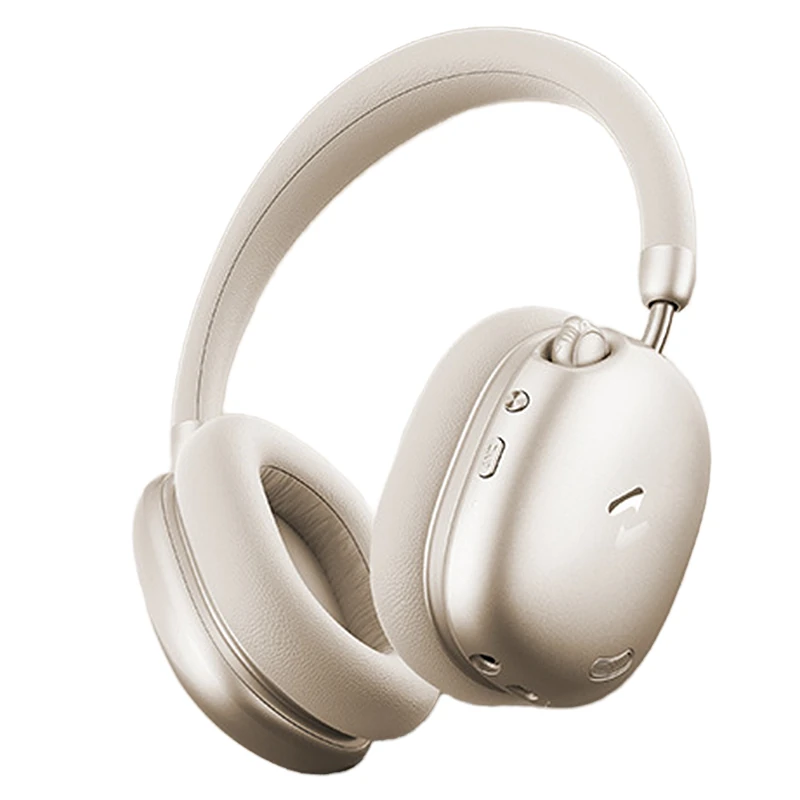 HAVIT H670BT ANC Headset Wireless bluetooth 6.0 Headphone -45dB Adaptive Active Noise Reduction 4-Mic AI Call Noise Cancelling 40mm Drivers Hi-Res LHDC Audio 100H Playback 60ms Low Delay Portable Headphones — view 2