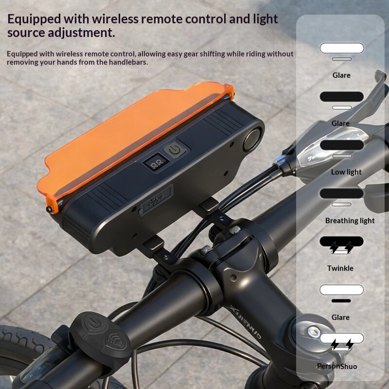 HAWEIWIND 1000LM Bicycle Headlight with Dustproof Lamp Cover Waterproof Type-C Charging 7 Light Modes Bike Front Light for MTB Night Riding Safety — view 4