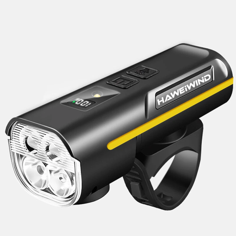 HAWEIWIND Bike Light 1000LM USB Rechargeable 3600mAh Bike Headlight With Horn LCD Display Auto Sensor Cycling for MTB, Scooters — view 9