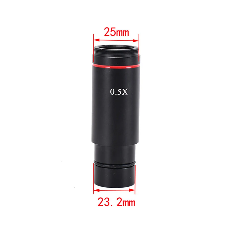 HAYEAR 0.5X C Mount Microscope Adapter 30.5mm 30mm Electronic Eyepiece Reduction Lens 0.5X Microscope Relay Lens for Microscope CCD Camera — view 7
