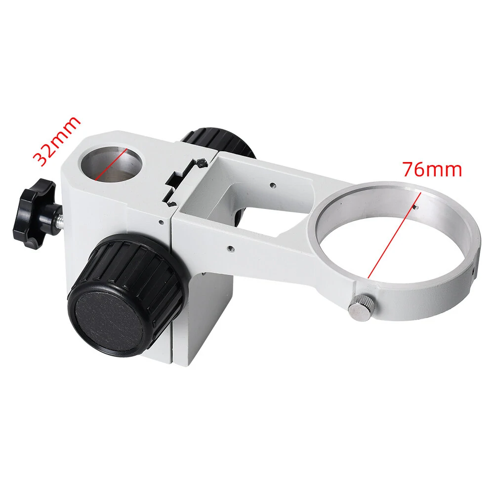 HAYEAR Articulating Arm Clamp Microscope Bracket 76mm 50mm Focusing Holder For Stereo Microscope Monocular lens Camera — view 5