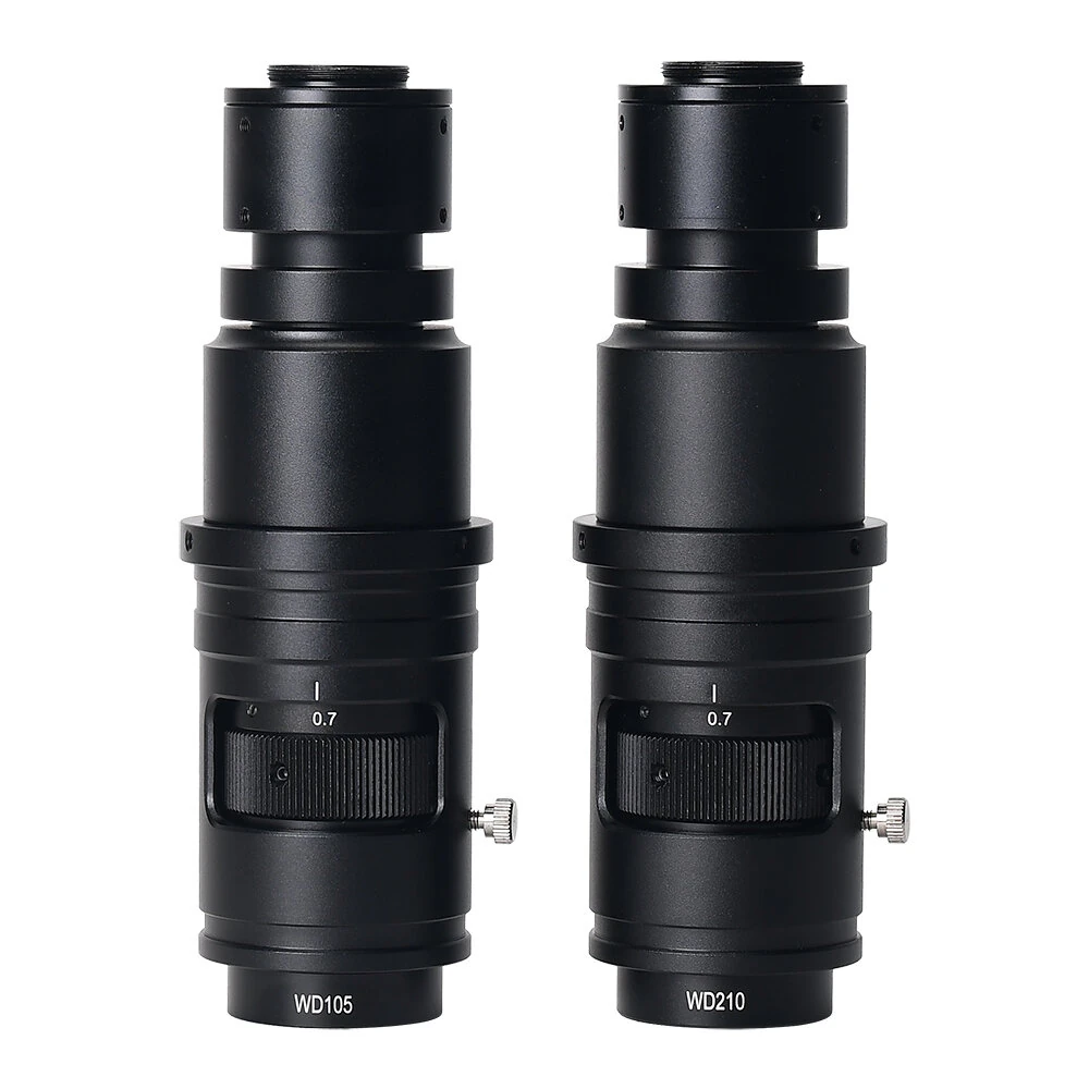 HAYEAR WD105 WD210 Microscope C Mount Zoom Lens 0.7X-5X Magnification Continuously Variable Zoom Lens for Inspection Electronic Repair Soldering — view 3