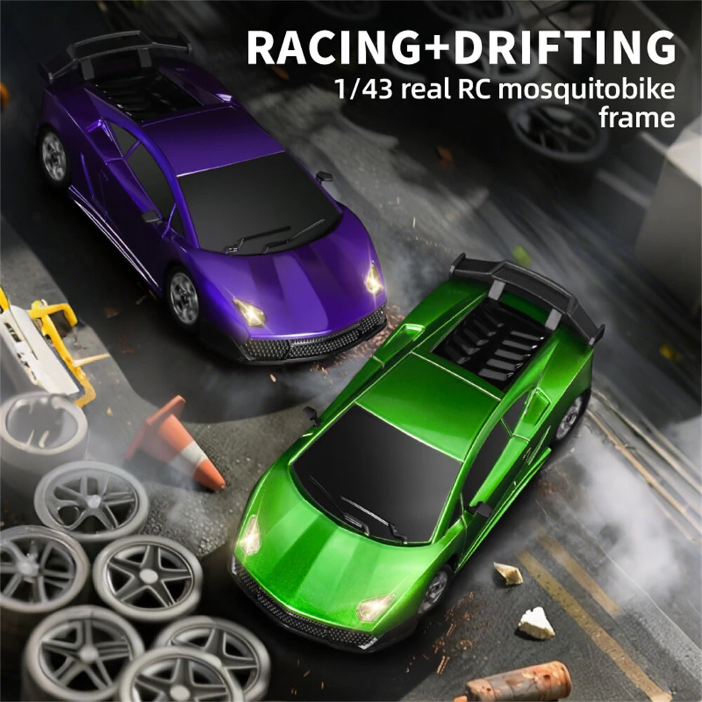 HBX 2198 RTR 1/43 2.4G 4WD Mini RC Car Gyro Race LED Light Full Proportional Remote Control High-Speed Motor On-Road Racing Micro Vehicle Model Boys Gifts Toys — view 4