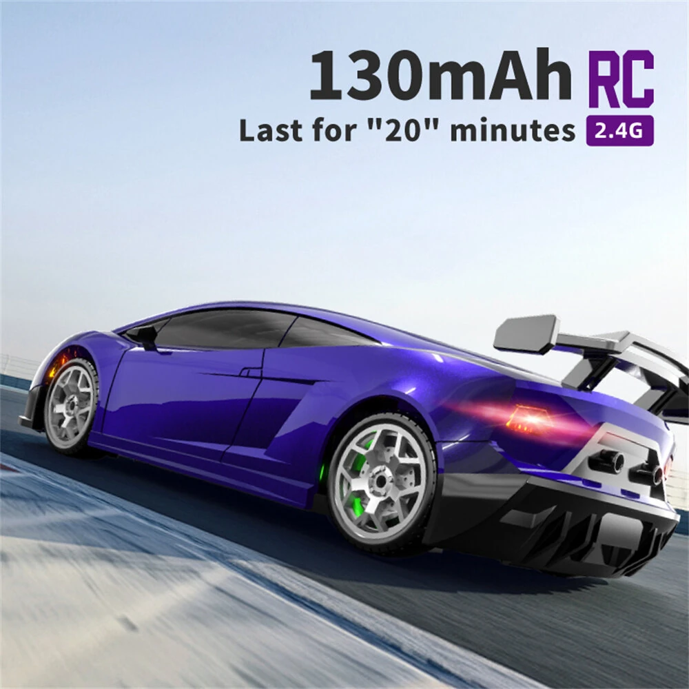 HBX 2198 RTR 1/43 2.4G 4WD Mini RC Car Gyro Race LED Light Full Proportional Remote Control High-Speed Motor On-Road Racing Micro Vehicle Model Boys Gifts Toys — view 5
