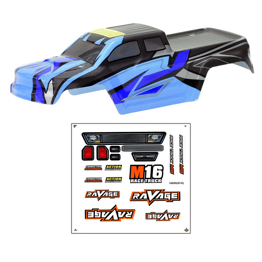 HBX Haiboxing 16889 16889A PRO 1/16 RC Car Parts Body Shell w/ Sticker Vehicles Models Spare Accessories M16-B002 M16039 — view 4
