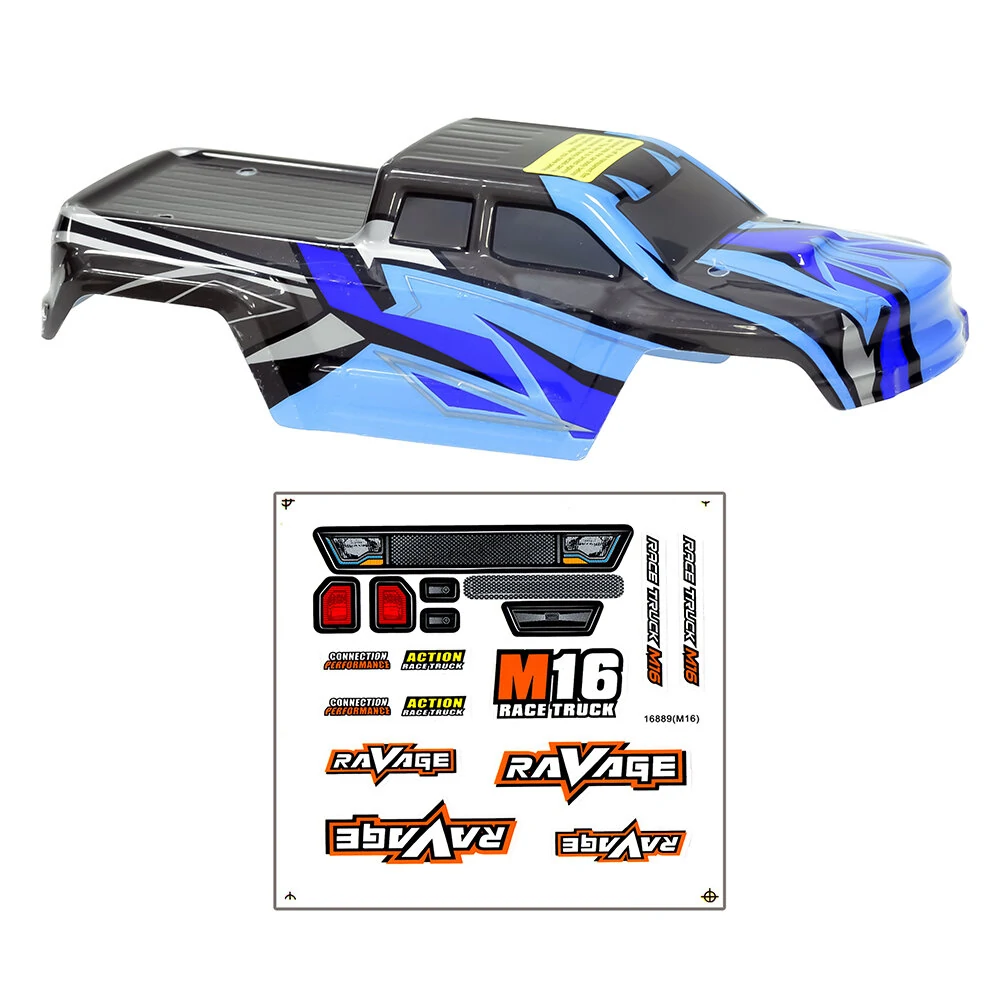 HBX Haiboxing 16889 16889A PRO 1/16 RC Car Parts Body Shell w/ Sticker Vehicles Models Spare Accessories M16-B002 M16039 — view 5