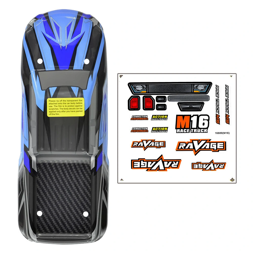 HBX Haiboxing 16889 16889A PRO 1/16 RC Car Parts Body Shell w/ Sticker Vehicles Models Spare Accessories M16-B002 M16039 — view 6