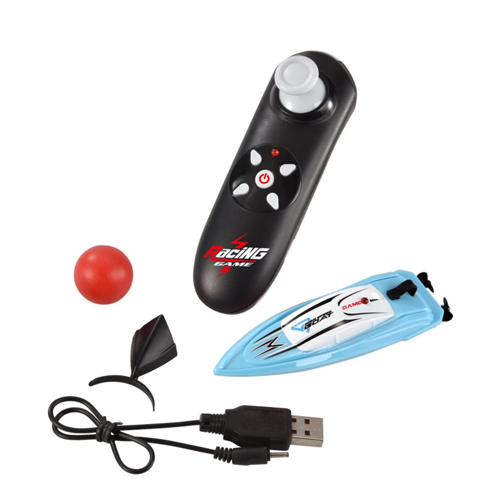 HC 804 2.4G Mini Remote Control High Speed RC Boat LED Light Palm Summer Waterproof Toy Dual Motors Pool Lakes Vehicles Models — view 6