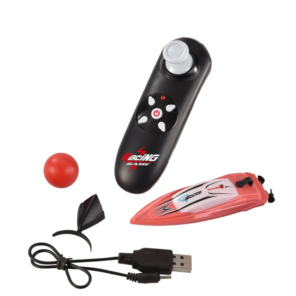 HC 804 2.4G Mini Remote Control High Speed RC Boat LED Light Palm Summer Waterproof Toy Dual Motors Pool Lakes Vehicles Models — view 7