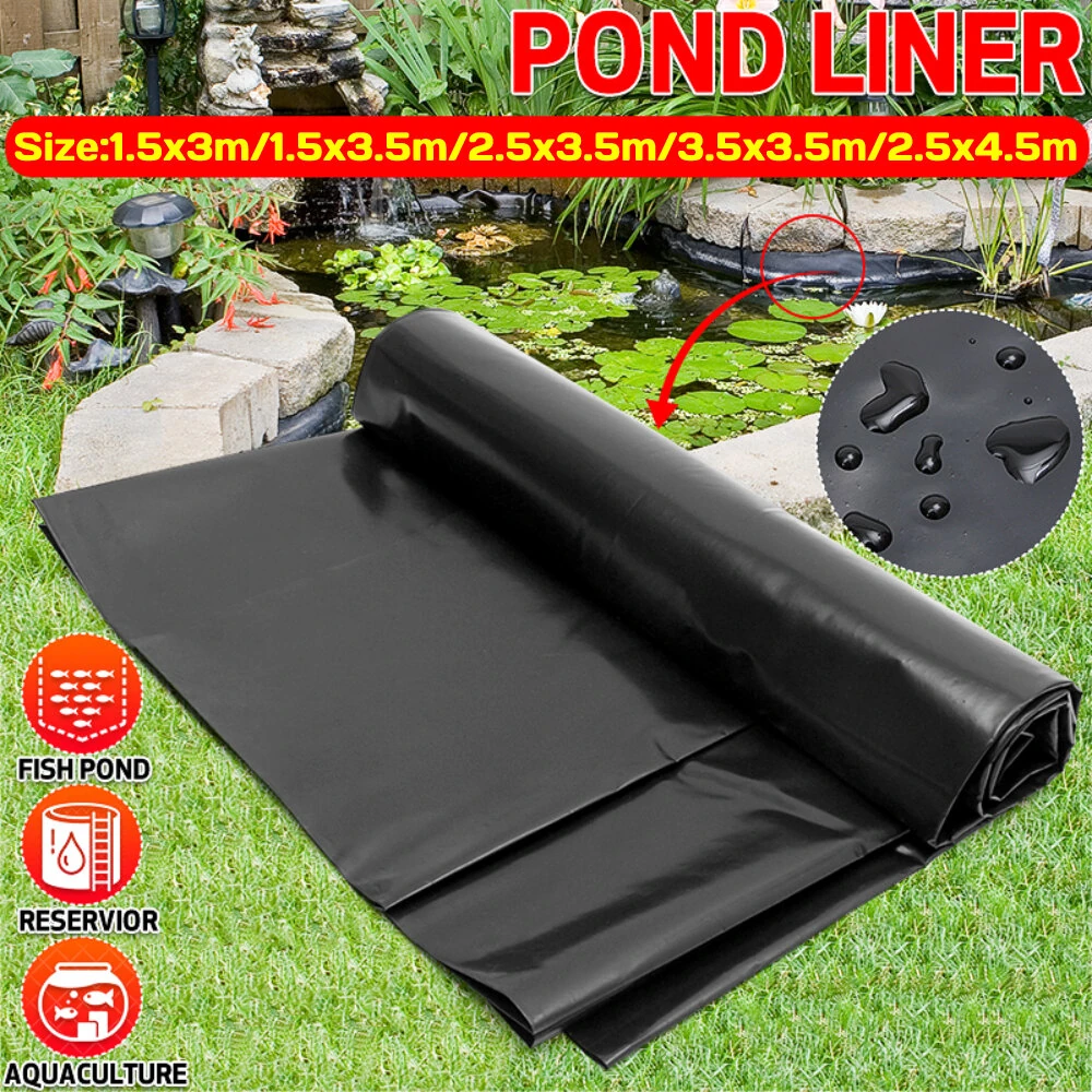 HDPE PVC Garden Fish Pond Liner Anti-Seepage Waterproof Heavy Duty Membrane Reinforced Landscaping Furniture Dust Cover — view 9