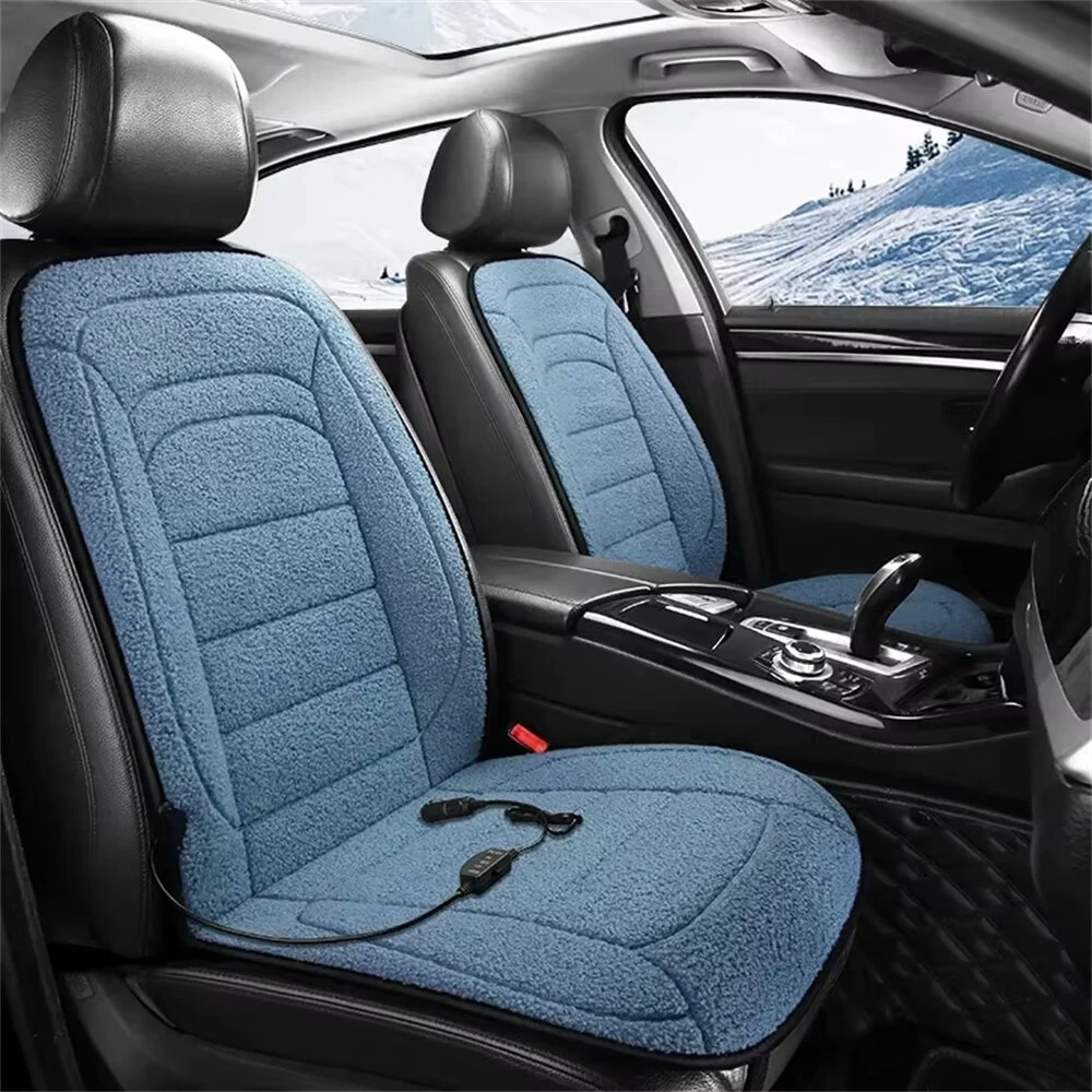 Heated Car Seat Cover Winter Heated Seats Cushion Car Office Seat Electric Warmer Pad — view 3