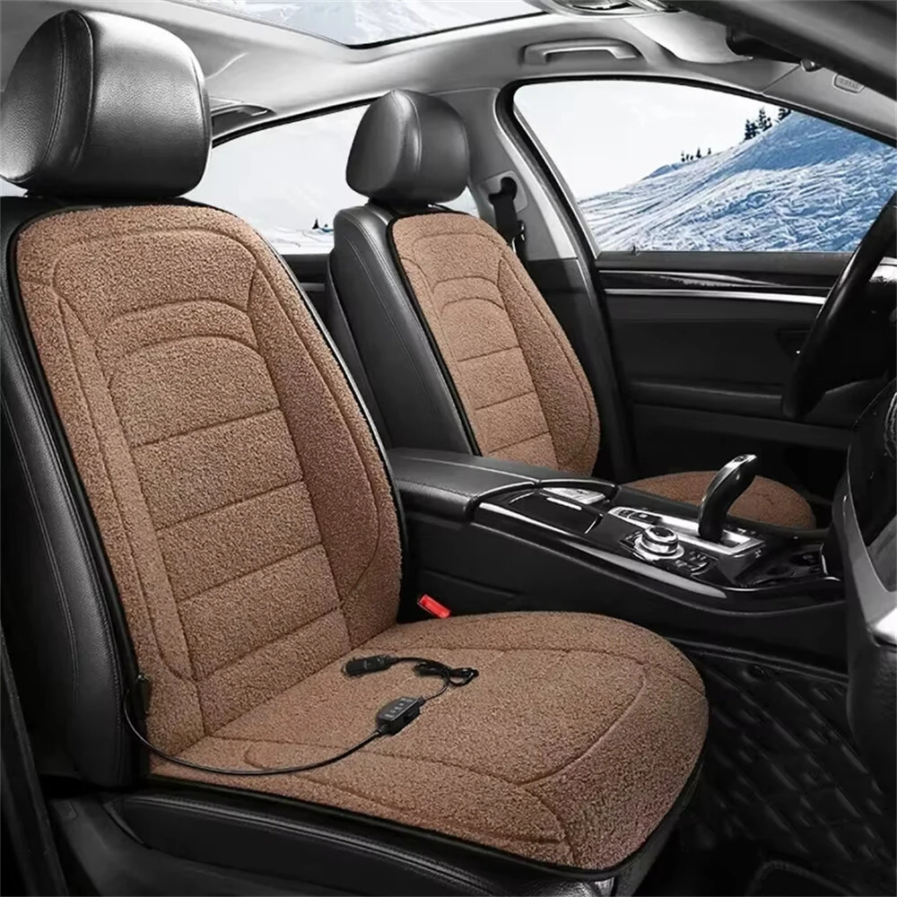 Heated Car Seat Cover Winter Heated Seats Cushion Car Office Seat Electric Warmer Pad — view 5