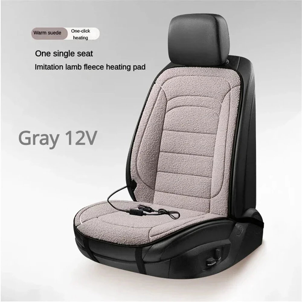 Heated Car Seat Cover Winter Heated Seats Cushion Car Office Seat Electric Warmer Pad — view 8