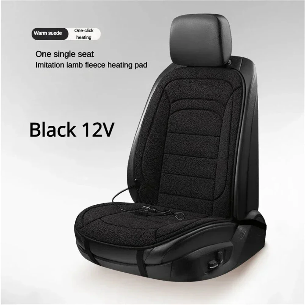Heated Car Seat Cover Winter Heated Seats Cushion Car Office Seat Electric Warmer Pad — view 9