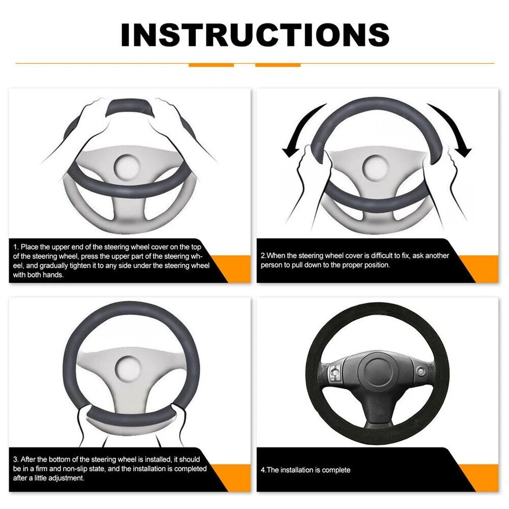 Heated Steering Wheel Protective Cover Universal Car Fast Hand Warmer Car Steering Wheel Heater Auto Parts Hand Warmer — view 7