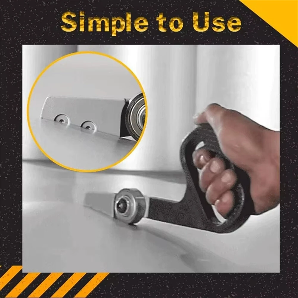 Heavy Duty Sheet Metal Cutter Manual Hand Tool with Ergonomic Handle for Fast Cutting Stainless Steel Plate Portable Metal Shears — view 4