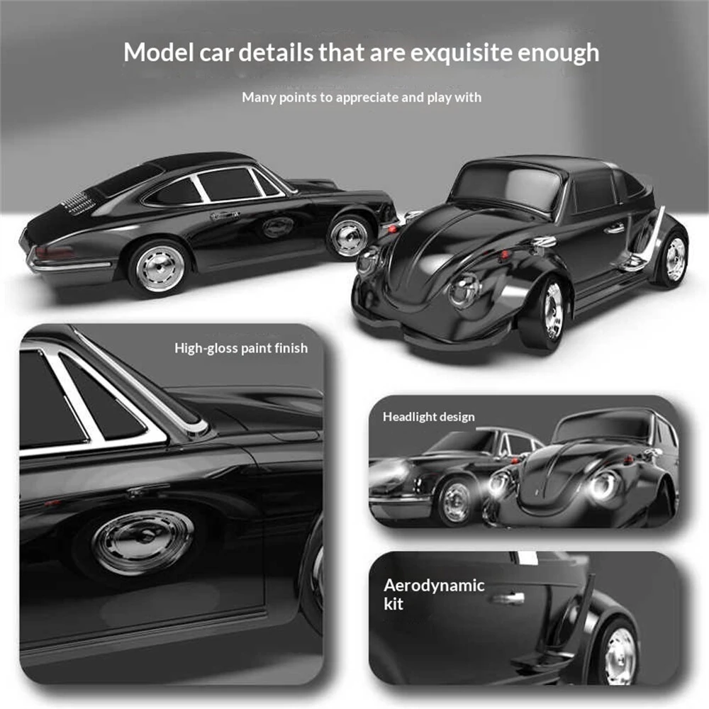 HELIWAY HKRC 2025P 2025W RTR 1/22 2.4G 4WD Drift RC Car Full Proportional LED Light Simulation Collectible Vintage Retro On-Road Racing Classic Remote Control Vehicles Model Toys — view 8