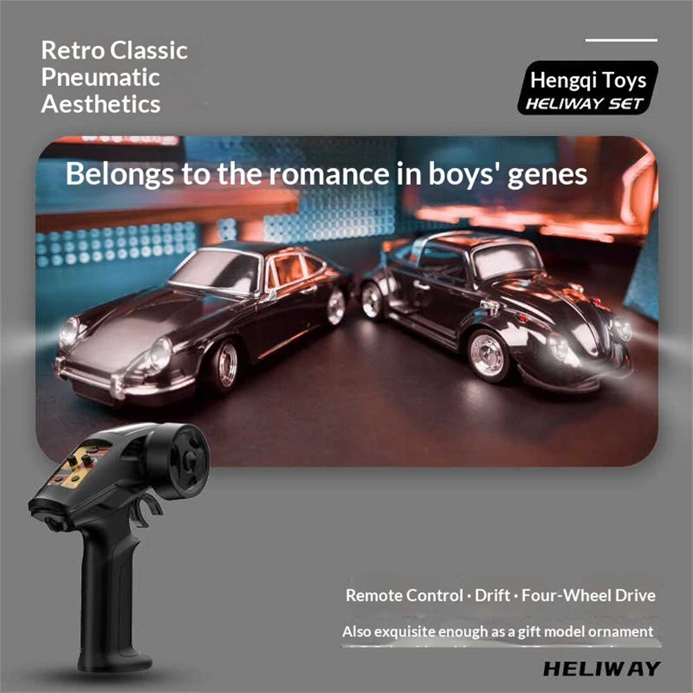 HELIWAY HKRC 2025P 2025W RTR 1/22 2.4G 4WD Drift RC Car Full Proportional LED Light Simulation Collectible Vintage Retro On-Road Racing Classic Remote Control Vehicles Model Toys — view 9