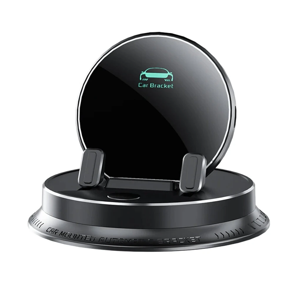 HELLOLEIBOO Portable Smart Wireless Charging Dashboard Phone Holder 360 Degree Rotation Auto Lock Stand Universal — view 8