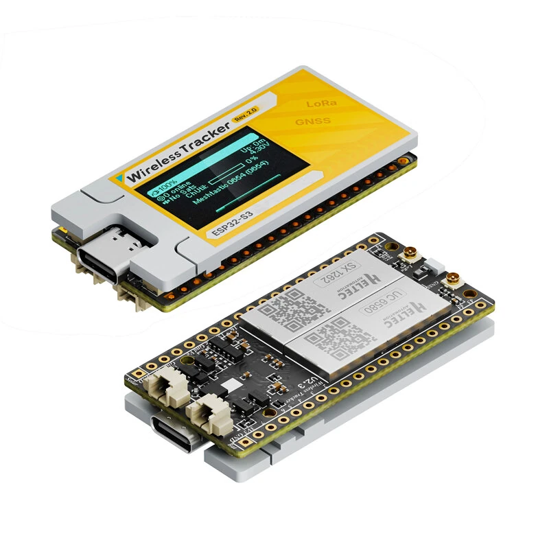 Heltec Wireless Tracker V2 LoRa GNSS IoT Device ESP32-S3FN8 SX1262 UC6580 863-928 MHz Wi-Fi Bluetooth L1 GNSS Type-C USB 0.96-Inch RGB TFT LCD 868Mhz — view 2