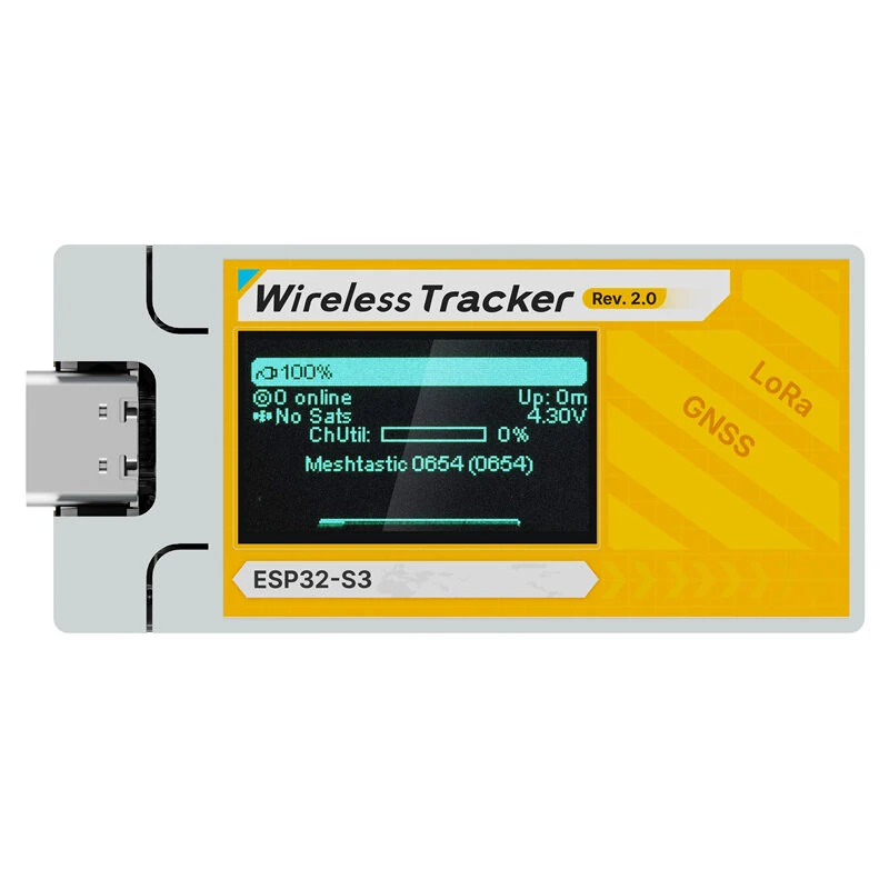 Heltec Wireless Tracker V2 LoRa GNSS IoT Device ESP32-S3FN8 SX1262 UC6580 863-928 MHz Wi-Fi Bluetooth L1 GNSS Type-C USB 0.96-Inch RGB TFT LCD 868Mhz — view 7