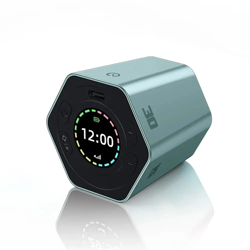 Hexagon Digital Clock Timer Magnet Cube Timer Kitchen Hexagon Flip Timer for Study Cooking Training Easy to Use Magnetic — Hexagon