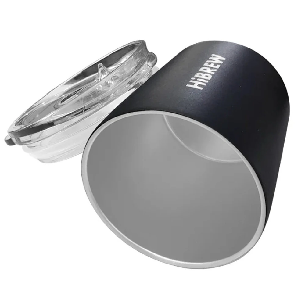 HiBREW 240ml Portable Hanging Ear Style Coffee Thermal Mug Foldable Filter Stainless Steel Double Wall Vacuum Insulated Coffee Cup — view 3