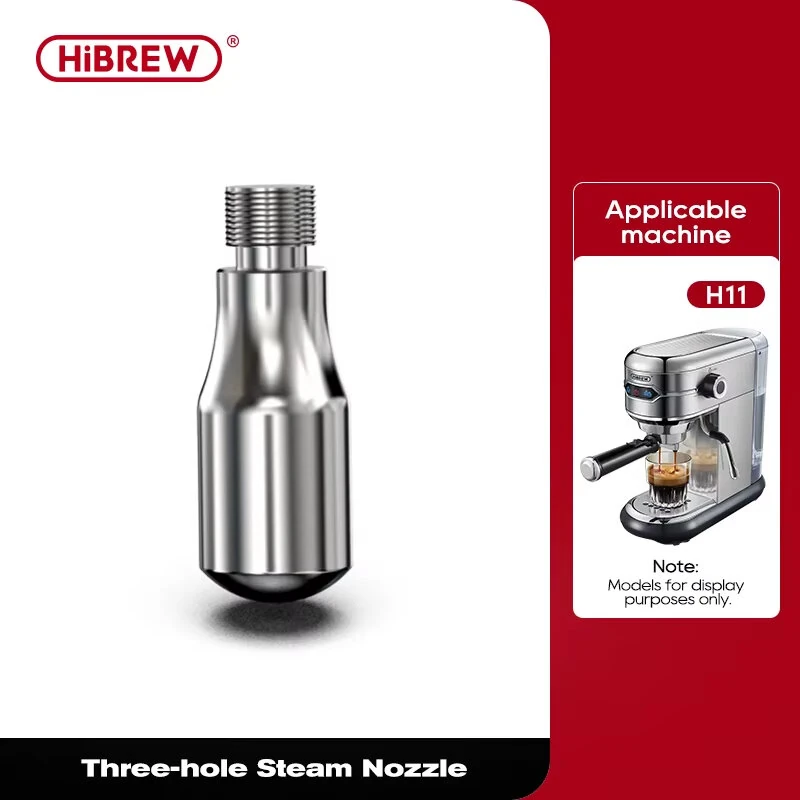 HiBREW 3-Hole Steam Nozzle for Espresso Machine Milk Frothing Wand Tip Replacement Accessory for H10 Plus/H10B/H10A/H7A/H7/H11/H13 — view 7