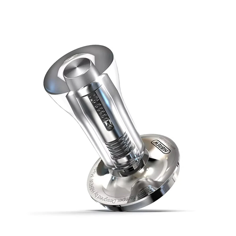 HiBREW 3 in 1 Constant Pressure Coffee Tamper 51mm 54mm 58mm Powder Press with Calibrated Spring Barista Pro Stainless Steel